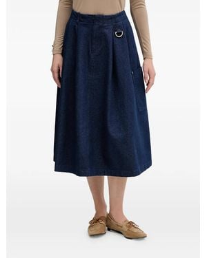 Barbour Saima D-Ring Pocket Midi Skirt - Blue
