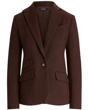 Ralph Lauren Notched-Lapels Tailored Blazer - Brown