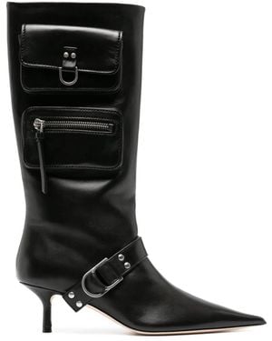 Blumarine Leren Laarzen - Zwart
