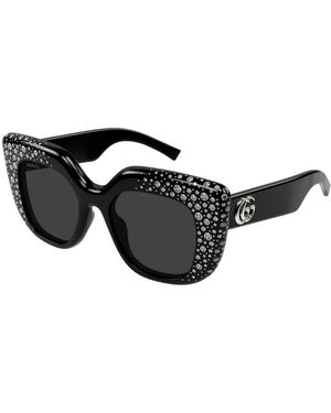 Gucci Script Square Sunglasses in Natural | Lyst display picture 3