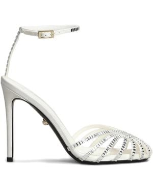 ALEVI 110Mm Penelope Crystal-Embellished Sandals - White