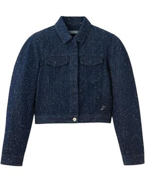 Jacquemus The Ovalo De-Nîmes Denim Jacket - Blue