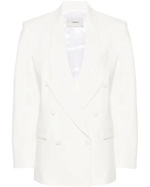 Coperni Double-Breasted Tailored Blazer - White