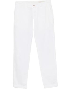 Original Vintage Style Pantalon Droit À Taille Mi-Haute - Blanc