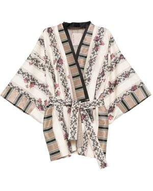 Antonio Marras Floral-Print Kimono - White