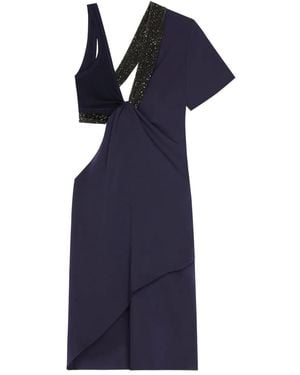 Courreges Asymmetrical Twist Dress - Blue