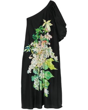 Psophia Floral-print one-shoulder maxi dress - Grün