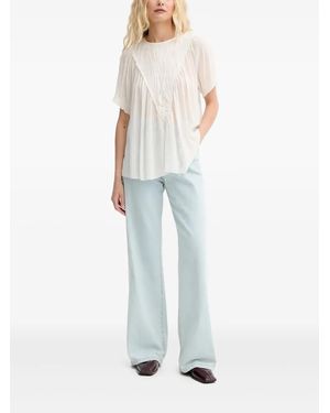 Munthe Perilla Ruffled Top - Blue