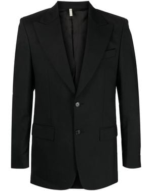 sunflower Single-Breasted Wool Blazer - Black