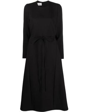 Valentino Garavani Belted Wool Dress - Black