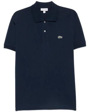 Lacoste Logo-Patch Polo Shirt - Blue