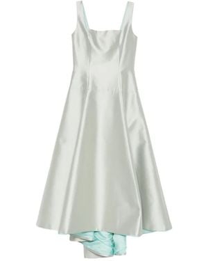Fely Campo Square-Neck Midi Dress - White