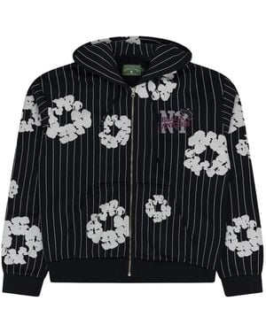 DENIM TEARS Sudadera Yankees Wreath A Rayas Con Capucha - Negro