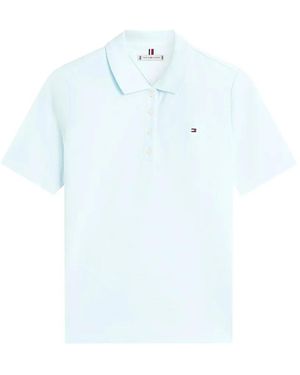 Tommy Hilfiger Buttoned Polo Shirt - Blue