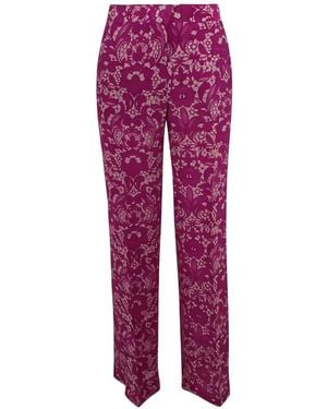 Gianluca Capannolo Floral Pants - Purple