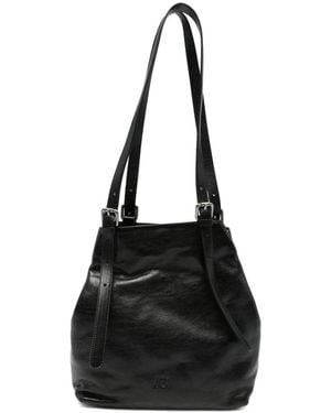 AUTENTICA 504 Sac Porté Épaule Galatea En Cuir Grainé - Black