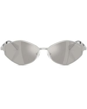 Michael Kors Coast Geometric-Frame Sunglasses - White