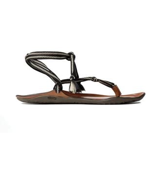 Lemaire Bicolor-Laces Sandals - White