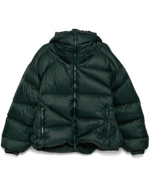 Bacon Paneled Puff Jacket - Green