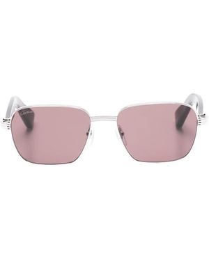 Cartier Square-Frame Sunglasses - Pink