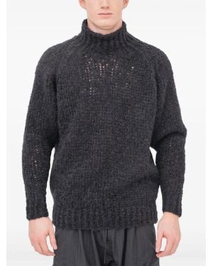 Jan Jan Van Essche Pull À Col Montant - Bleu