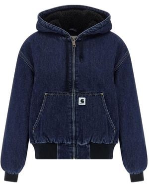 Carhartt Active hooded denim jacket - Blau