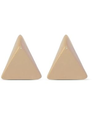 FEDERICA TOSI トライアングル ピアス - ナチュラル