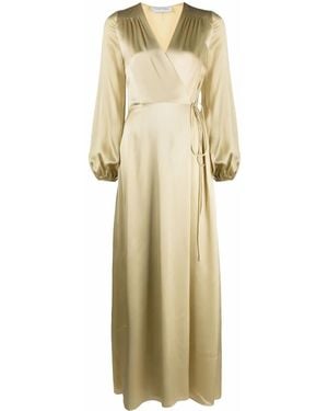 Carine Gilson Waist-Tied Silk Night Dress - Natural