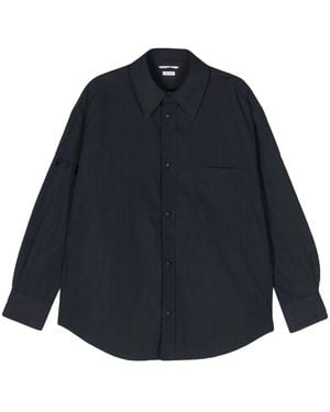 Thom Browne Hemdjacke Mit Knopfverschluss - Blau