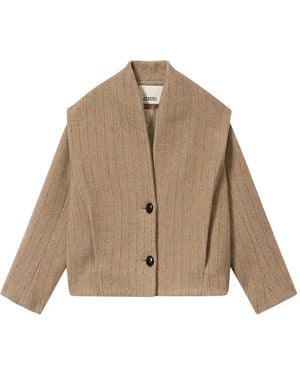 Isabel Marant Dyogo Pinstripe-Pattern Jacket - Natural