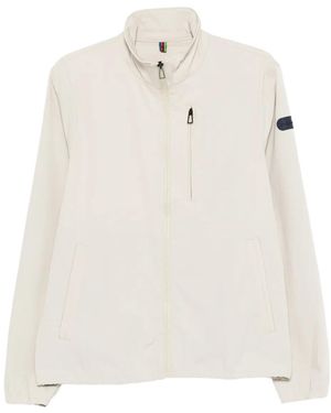 Paul Smith Zip-Fastening Patch-Pocket Track Jacket - White