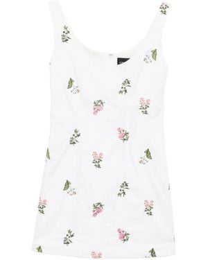 Cynthia Rowley Embroidered Mini Dress - White