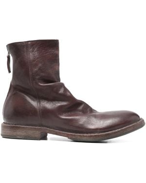 Moma Leather Boots - Brown