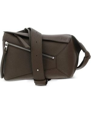 Loewe Small Puzzle Leather Belt Bag - Brown