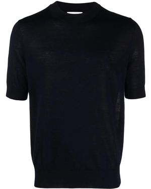 Ballantyne Fine-Knit Wool T-Shirt - Black