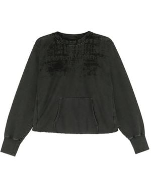Maison Margiela Pullover Mit Logo-Print - Schwarz