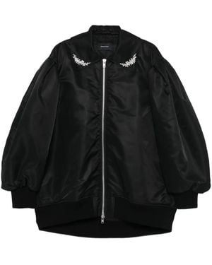 Simone Rocha Embellished Bomber Jacket - Black