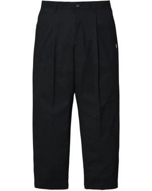 Neighborhood Tuck-Pleat Trousers - Black
