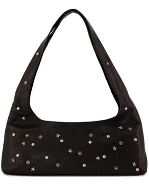 Marge Sherwood Halter Star-Embellished Shoulder Bag - Black