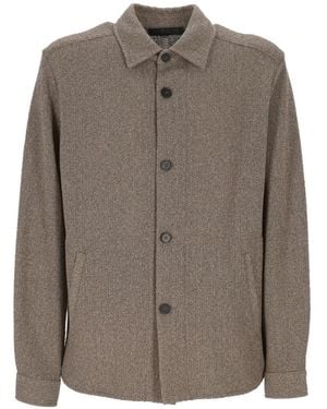 Harris Wharf London Sobrecamisa con botones - Marrón