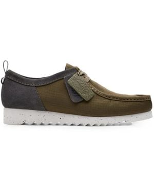 Clarks Wallabee Ftre Lo Derby Shoes - Green