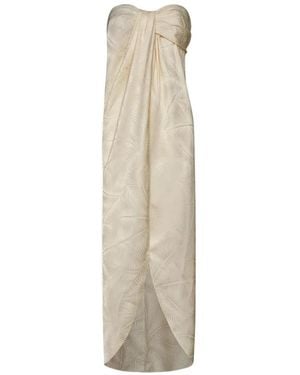 Johanna Ortiz Graceful Palm-Jacquard Top - White