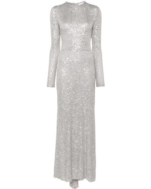 Atu Body Couture Sequined Maxi Dress - Gray