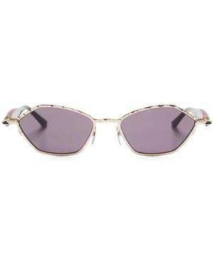 Kuboraum Geometric-Frame Sunglasses - Purple