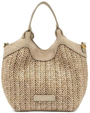Gianni Chiarini Dua Woven Top-Handle Tote Bag - Natural