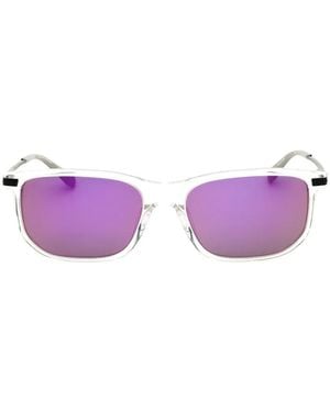 Spyder Rectangle-Frame Sunglasses - Purple