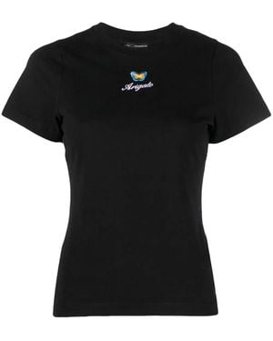 Axel Arigato Embroidered-Logo Short-Sleeve T-Shirt - Black