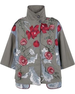 Antonio Marras Veste Crop À Broderies Florales Et Sequins - Multicolour