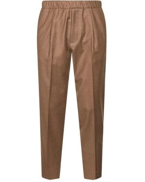 D4.0 Pantaloni Con Vita Elasticizzata - Marrone