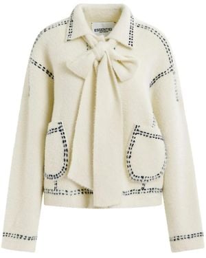 Essentiel Antwerp Hoops Cardigan - Natural
